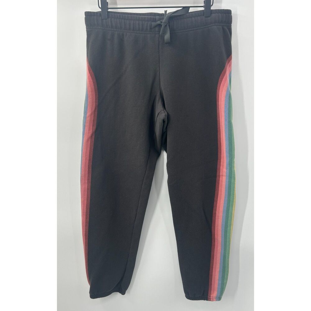 Marine Layer Women's Cloud 9 Anytime Sweatpants EJ3 Faded Black Multi Medium